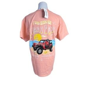 Simply Southern Patrol Sherbet T-shirt‎ Graphics "Sunny Days" sz MEDIUM NWT